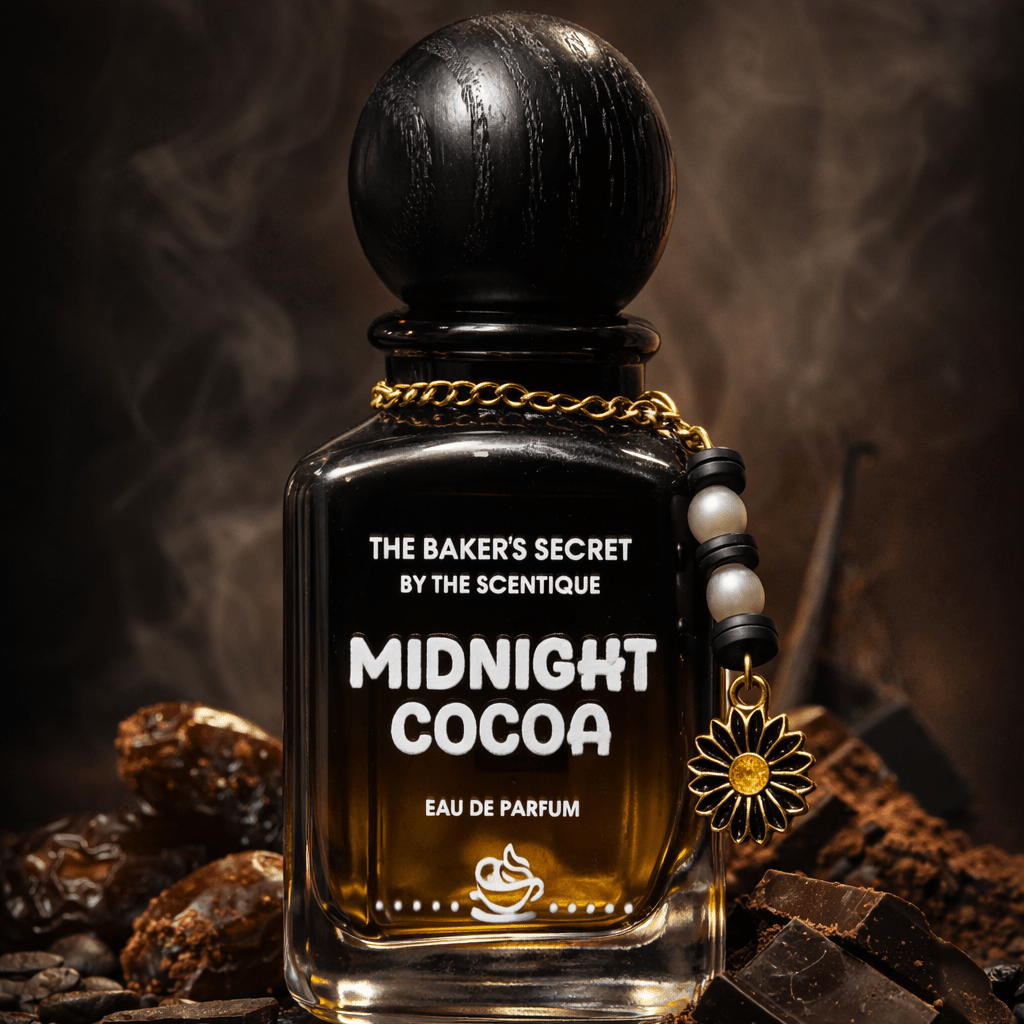 Midnight Cocoa dark chocolate gourmand EDP 50ml perfume bottle - The Scentique Pakistan