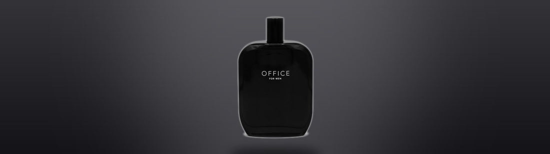 Office for Men by Fragrance One — official black bottle on a dark cinematic backdrop