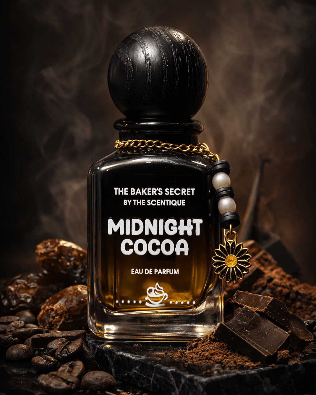 Midnight Cocoa dark chocolate gourmand EDP 50ml perfume bottle - The Scentique Pakistan
