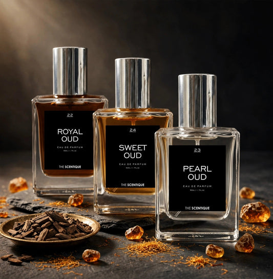 Oud Trio — Royal OUD + Sweet OUD + Pearl OUD - The Scentique