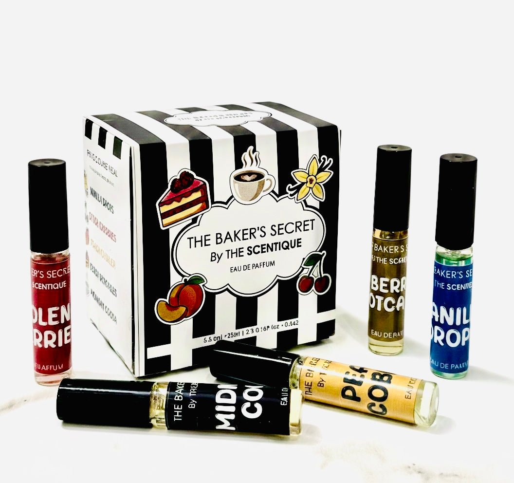 The Bakers Secret Tester Set gourmand perfume discovery set gift - The Scentique Pakistan